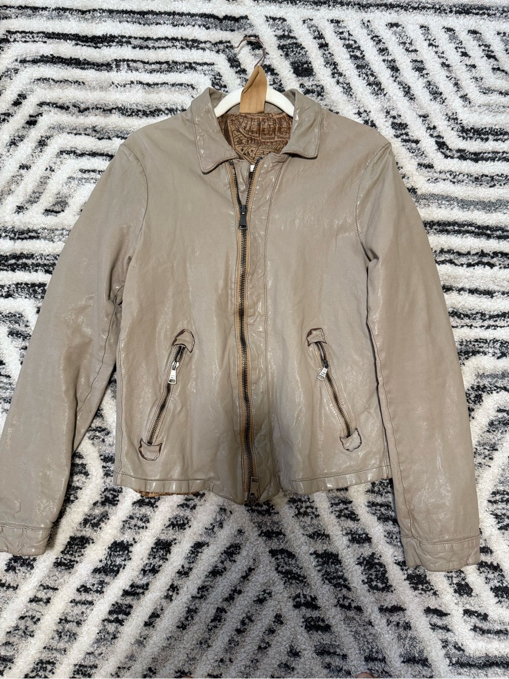 Giorgio Brato vintage Leather jacket size 48